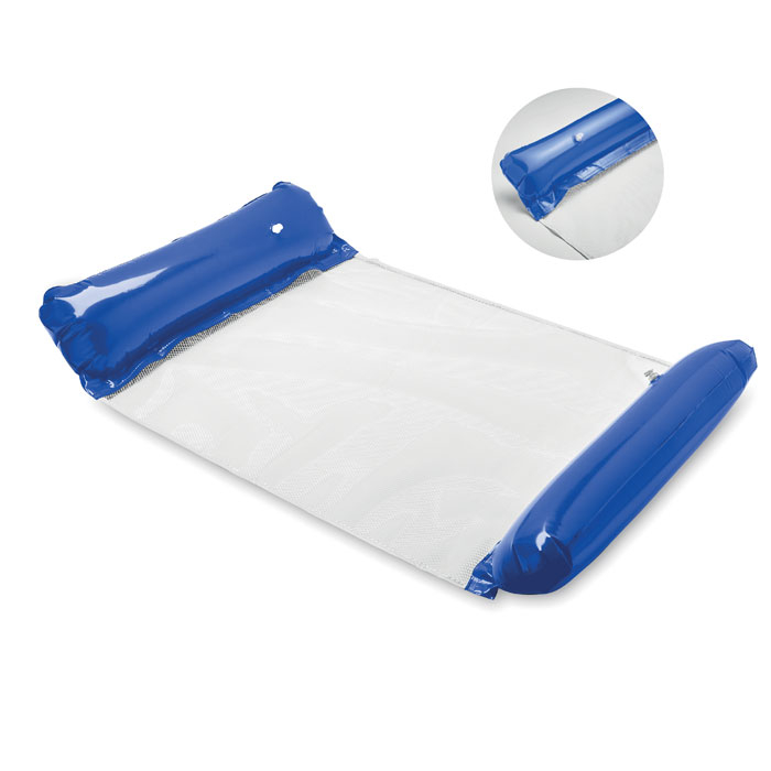 Hamac gonflable flottant personnalisé HAMAFLOAT Bleu royal